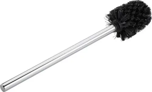 WC-Bürste mit einem Chrom-Griff, die für Reinigungszwecke verwendet wird. Das Produkt stammt von Ideal Standard und verfügt über eine Borstenkopf für effektive Anwendung.